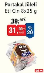 ETİ CİN PORTAKAL JÖLELİ 8X25 G fiyat ve kampanya bilgisi